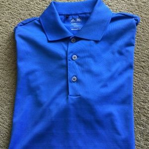 Adidas ClimaLite golf shirt. Size small. Color blue